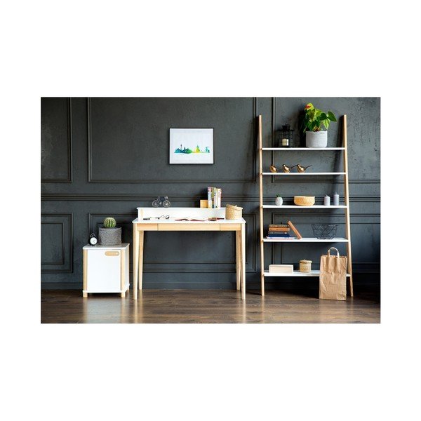 Darbo stalas su pilkos spalvos stalviršiu Ragaba ASHME-image-1