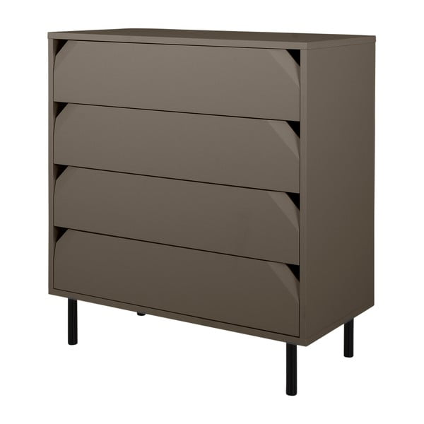 Tamsiai pilka aukšta komoda 90x96 cm Corner - Tenzo-image-1