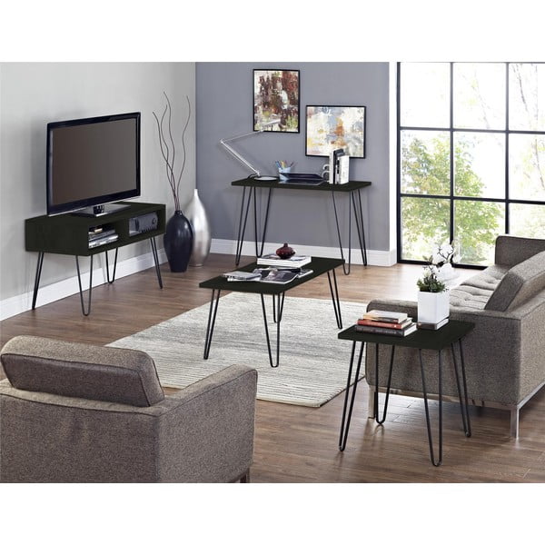 TV spintelė tamsiai pilkos spalvos iš ąžuolo 107x63 cm Owen – Støraa-image-1