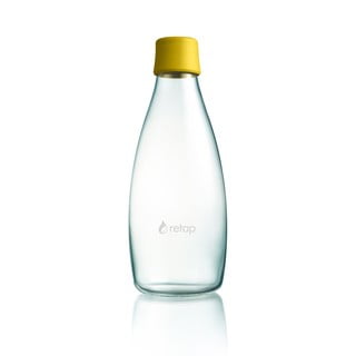 Tamsiai geltonas ReTap stiklinis butelis su neribota garantija, 800 ml