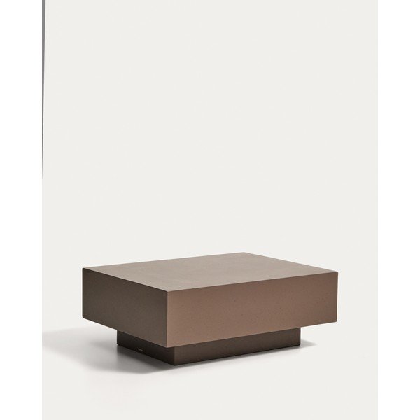 Iš betono sodo kavos staliukas 60x80 cm Rustella – Kave Home-image-4