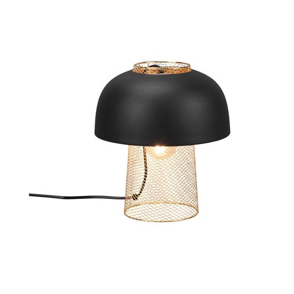 Matinės juodos spalvos iš metalo stalinis šviestuvas (aukštis 28 cm) Punch – Reality-image-3