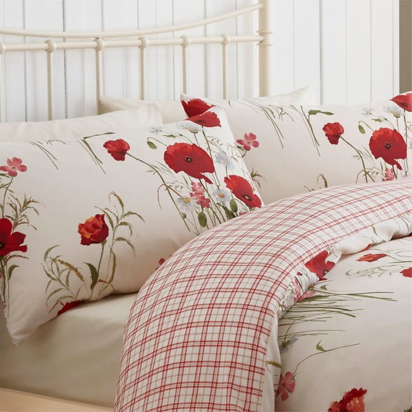 Patalynė Catherine Lansfield Wild Poppies, 200 x 200 cm-image-1