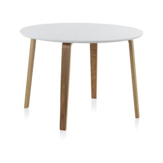Baltas apvalus valgomojo stalas Geese, ⌀ 110 cm