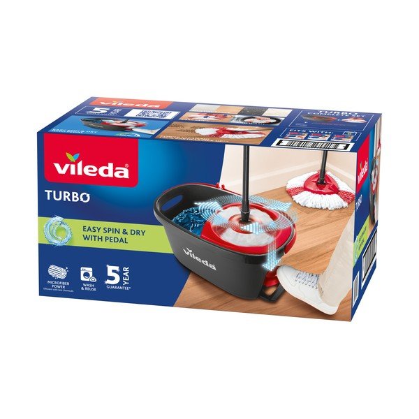 Kibiro ir šepečio rinkinys grindims valyti Vileda Turbo-image-3