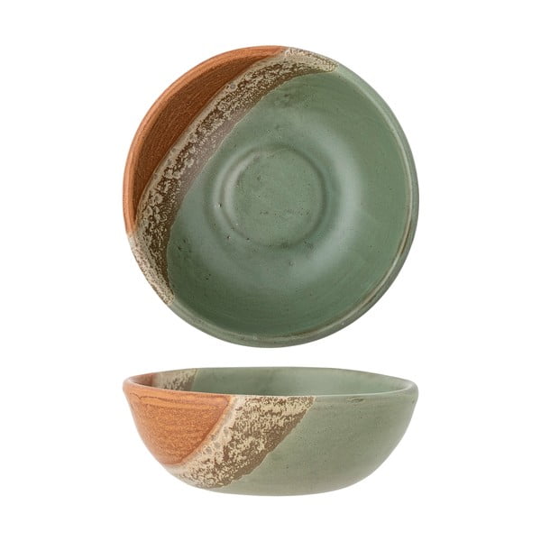 Mažas dubuo žalios spalvos/oranžinės spalvos iš akmens masės 572 ml Paula – Bloomingville-image-2