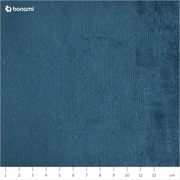 Mėlynas aksomo fotelis su juodomis kojomis Max Winzer Alegro-image-1