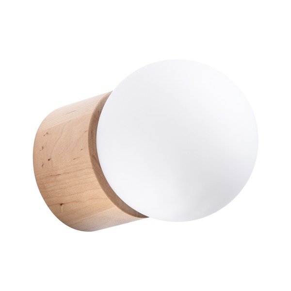 Baltos spalvos/natūralios spalvos sieninė lempa ø 12 cm Surtur – Sollux