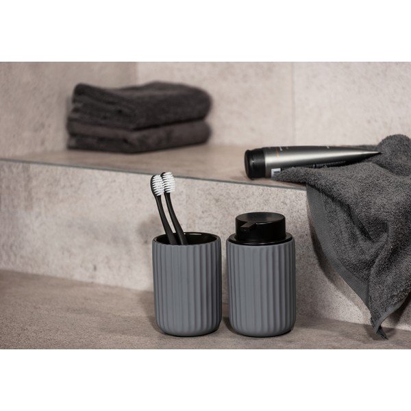 Pilkas keramikinis indas dantų šepetėliams Wenko Belluno-image-2