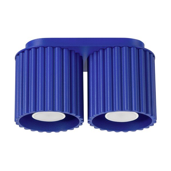 Mėlynos spalvos iš metalo taškinis šviestuvas 10x21 cm Zora – Sollux