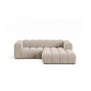 Kampinė sofa smėlio spalvos (su dešiniuoju kampu) Lupine – Micadoni Home