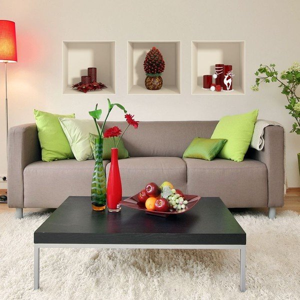 3 kalėdinių lipdukų rinkinys su 3D efektu Ambiance-image-2