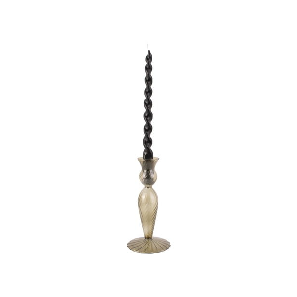 Žalia stiklo žvakidė PT LIVING Sūkurys, aukštis 17 cm-image-2