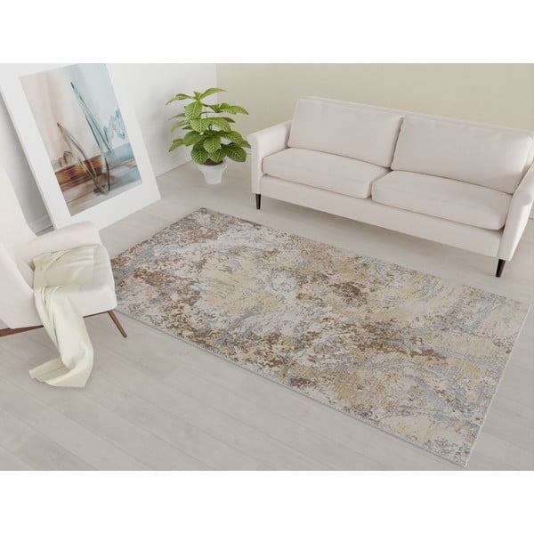 Skalbiamas šviesiai mėlynos spalvos/šviesiai rudos spalvos kilimas 160x230 cm Sandstorm – Vitaus-image-1