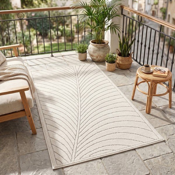 Kreminės spalvos lauko kilimas 80x250 cm Nova 1204 – Ayyildiz Carpets-image-1