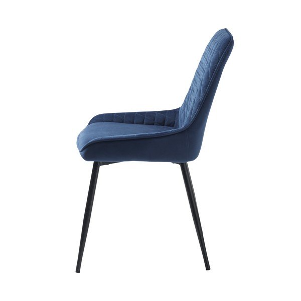 Mėlyno aksomo valgomojo kėdė Milton - Unique Furniture-image-2