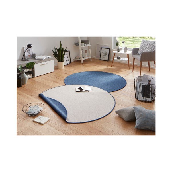 Mėlyna lauko kiliminė danga NORTHRUGS Miami, ø 200 cm-image-1