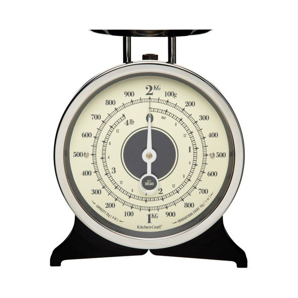 "Kitchen Craft Classic Collection" juodos spalvos virtuvės svarstyklės-image-1