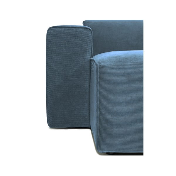 Iš kordinio velveto modulinė sofa mėlynos spalvos (su kairiuoju kampu) Sting – Scandic-image-3