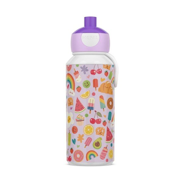 Violetinės spalvos iš plastiko vaikiškas buteliukas 400 ml Food Fest – Mepal