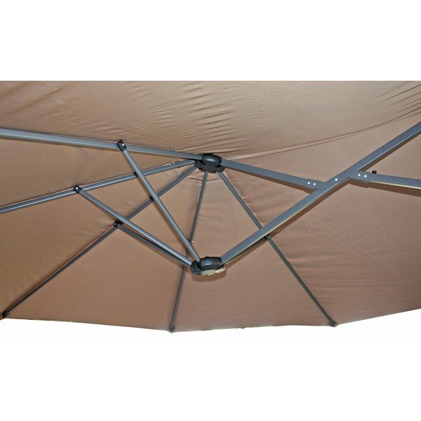 Skėtis nuo saulės pilkos spalvos 265x460 cm – Garden Pleasure-image-4