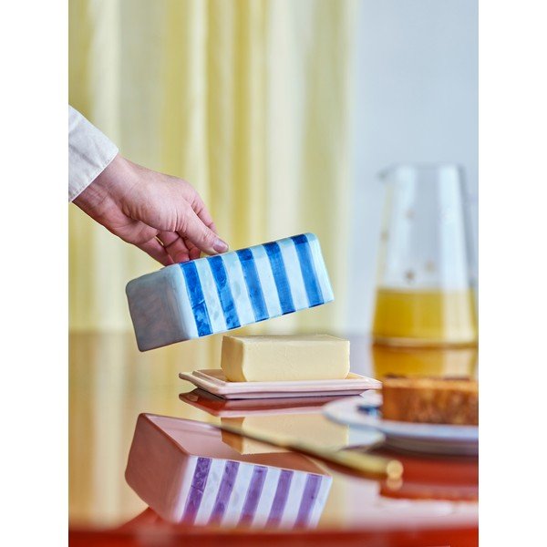 Mėlynos spalvos iš keramikos sviestinė Phoenix – Bloomingville-image-3