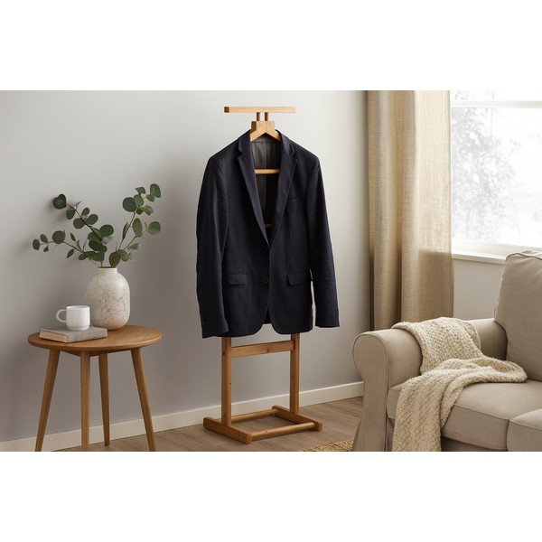 Natūralios spalvos iš bambuko drabužių pakaba Vion – Bonami Essentials-image-4