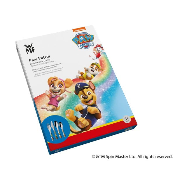 4 dalių nerūdijančio plieno vaikiškas stalo įrankių rinkinys WMF Paw Patrol-image-2
