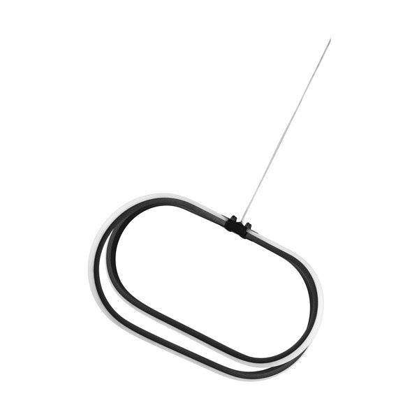Juodos spalvos iš metalo kabantis šviestuvas LED ø 42 cm Loca – Squid Lighting-image-2