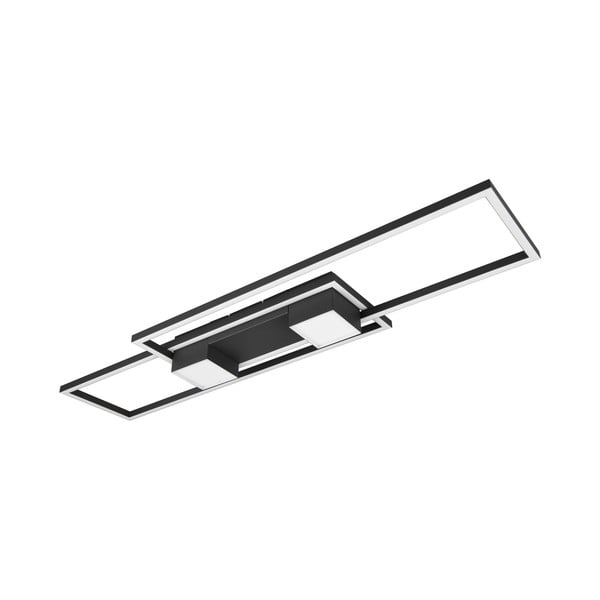 Lubinis šviestuvas juodos ir baltos spalvos LED su nuotolinio valdymo funkcija/su pritemdymo funkcija 28x100 cm Albany – Trio