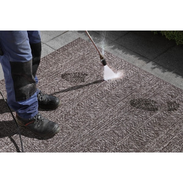 Tamsiai pilkas lauko kilimas NORTHRUGS Granado, 80 x 150 cm-image-3