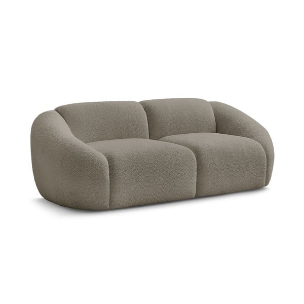 Iš boucle sofa pilkos spalvos/rudos spalvos 230 cm Tina – Bobochic Paris