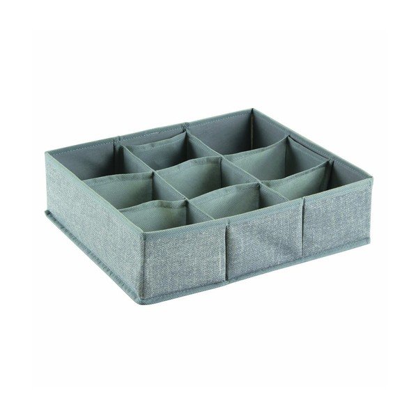 Pilkos spalvos stalčių organizatorius "InterDesign Aldo", 9 skyriai-image-4