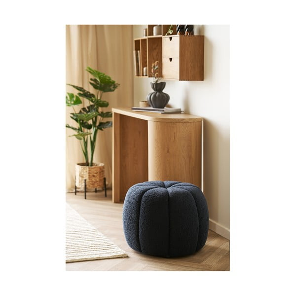 Tamsiai mėlynos spalvos iš boucle pufas Paisley – House Nordic-image-1