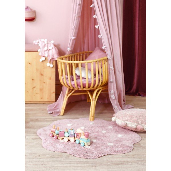Skalbiamas/rankų darbo iš medvilnės vaikiškas kilimas rožinės spalvos ø90 cm Mini Biscuit Vintage Nude – Lorena Canals-image-3