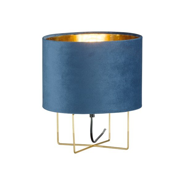 Mėlyna stalinė lempa Fischer & Honsel Aura, aukštis 32 cm