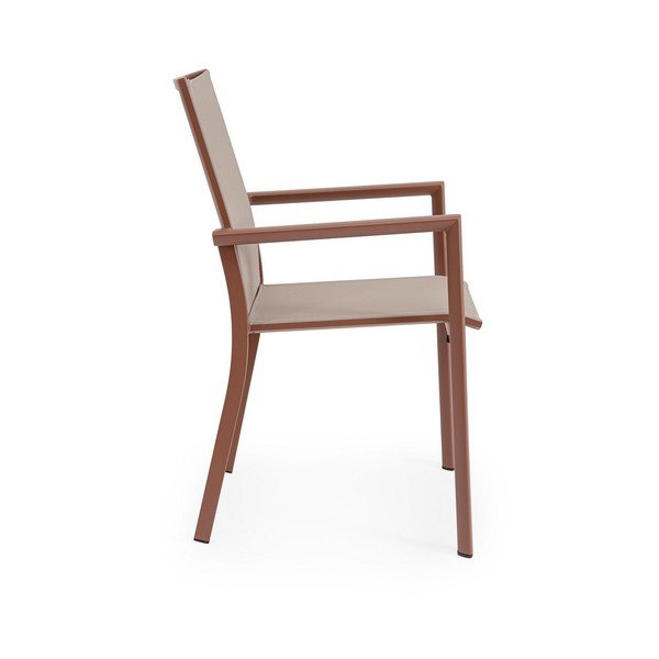 Taupe spalvos metalinė sodo kėdė Konnor – Bizzotto-image-3
