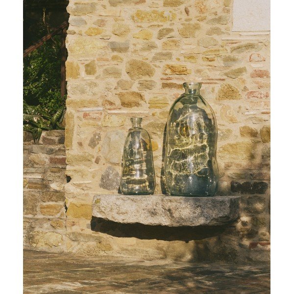 Iš perdirbto stiklo aukšta vaza (aukštis 75 cm) Brenna – Kave Home-image-1