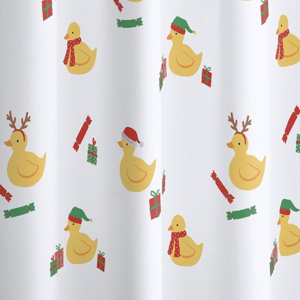 Dušo užuolaida 180x180 cm Christmas Quacker – Catherine Lansfield-image-2