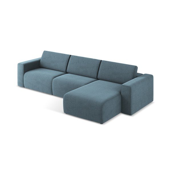 Mėlynos spalvos modulinė kampinė sofa (su dešiniuoju kampu) Kalea – Makamii-image-3