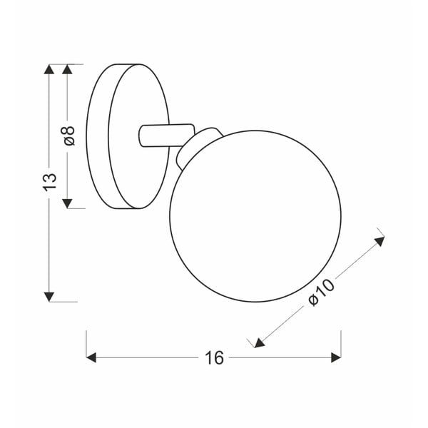 Sieninė lempa bronzinės spalvos ø 10 cm Rodia – Candellux Lighting-image-2