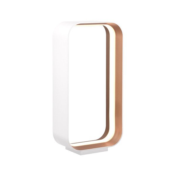 Stalinis šviestuvas baltos spalvos LED su balso kontrole/su mobiliųjų programų valdymu (aukštis 41 cm) su metaliniu gaubtu Cizione – CINQUE-image-1