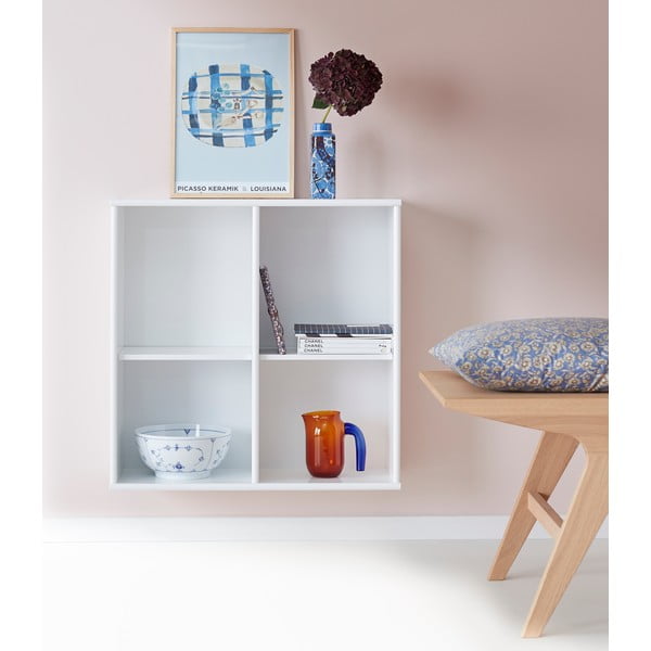 Balta sieninė knygų lentyna Mistral 025-image-1