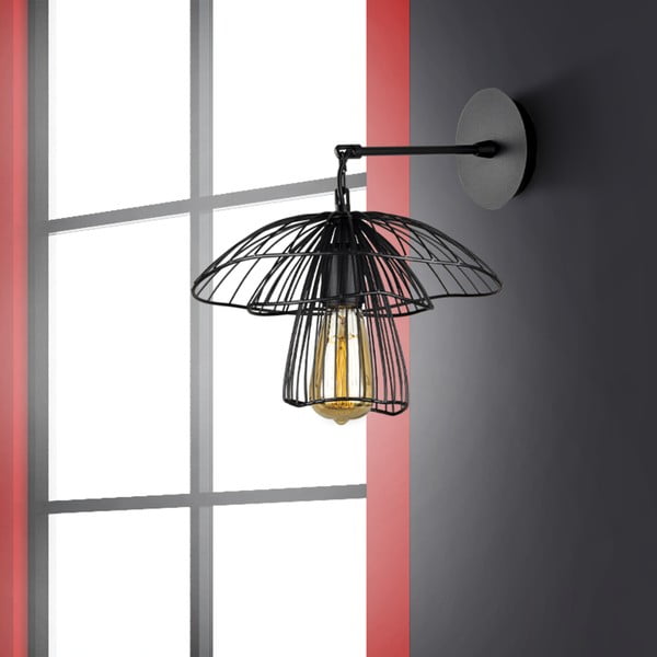 Juodos spalvos sieninis šviestuvas Squid Lighting Root, aukštis 36 cm-image-2