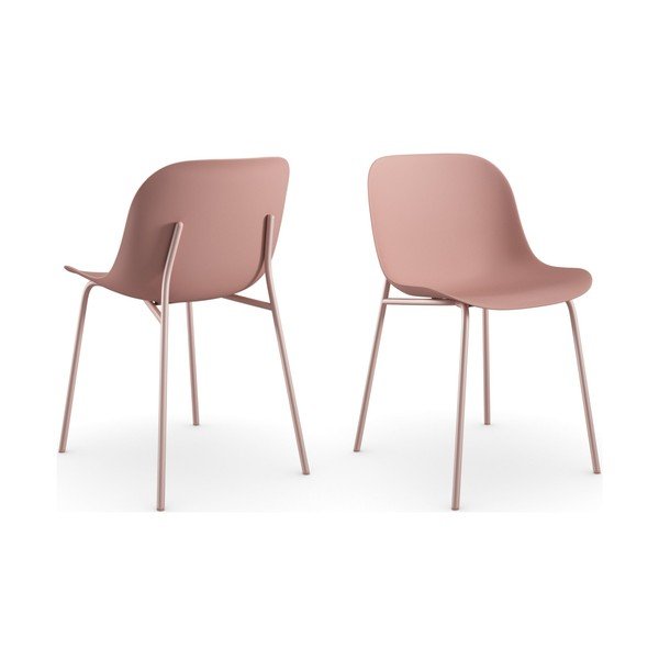 2 rožinių valgomojo kėdžių rinkinys Støraa Ocean-image-2