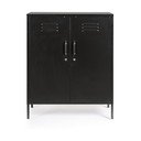 Juodos spalvos iš metalo su užraktu spintelė 80x101,5x40 cm Cambridge – Yes Everyday