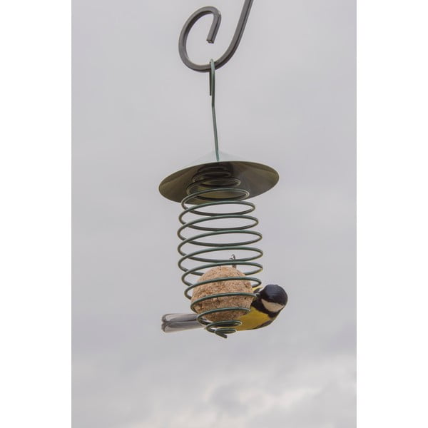 Tamsiai žalios spalvos metalinė maitinimo talpykla su stogeliu Esschert Design, ⌀ 10,8 cm-image-3