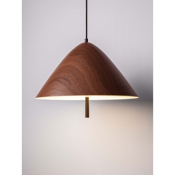 Natūralios spalvos iš metalo kabantis šviestuvas LED ø 40 cm su metaliniu gaubtu Oros – Nova Luce-image-2