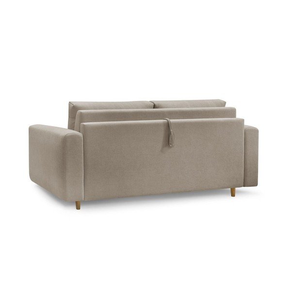 Taupe spalvos sofa miegojimui/sulankstoma 220 cm Cocoone – Bobochic Paris-image-4