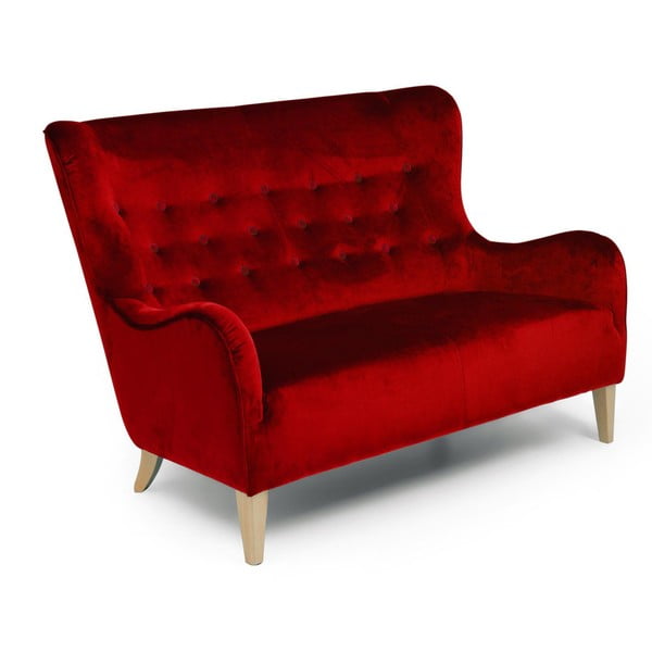 Plytų raudonos spalvos sofa Max Winzer Medina, 148 cm
